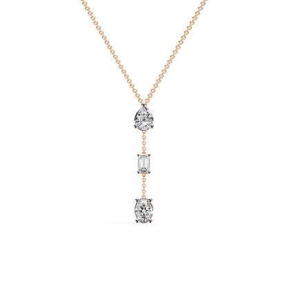 Three Shapes Diamond Necklace