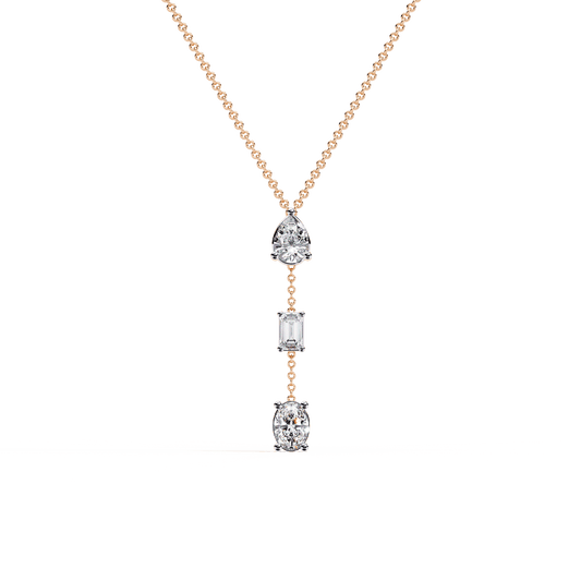 Three Shapes Diamond Necklace