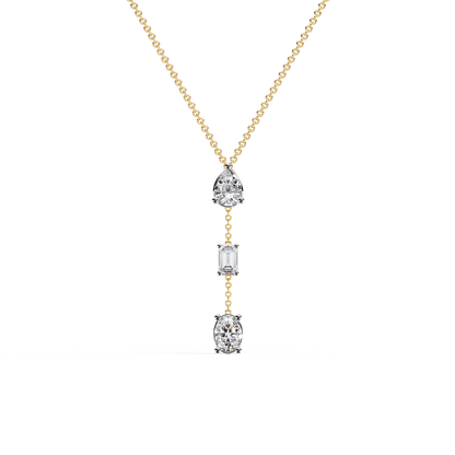 Three Shapes Diamond Necklace