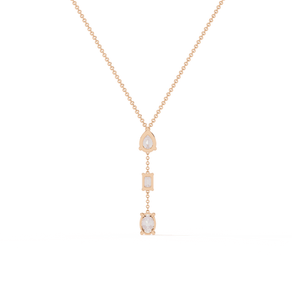 Three Shapes Diamond Necklace