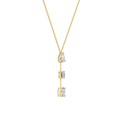 Three Shapes Diamond Necklace
