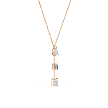 Three Shapes Diamond Necklace