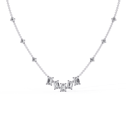Jam up Baguette Diamond Necklace