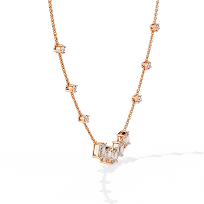 Jam up Baguette Diamond Necklace