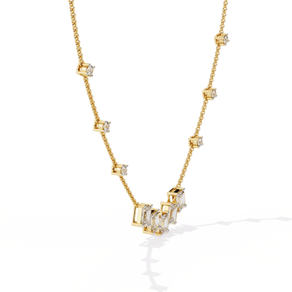 Jam up Baguette Diamond Necklace