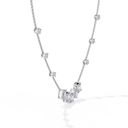 Jam up Baguette Diamond Necklace