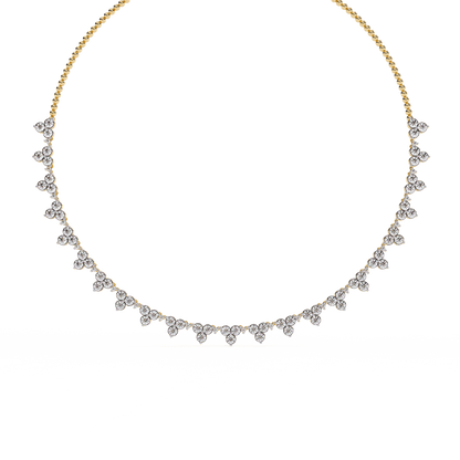 Delicate Floral Diamond Necklace