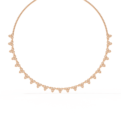 Delicate Floral Diamond Necklace