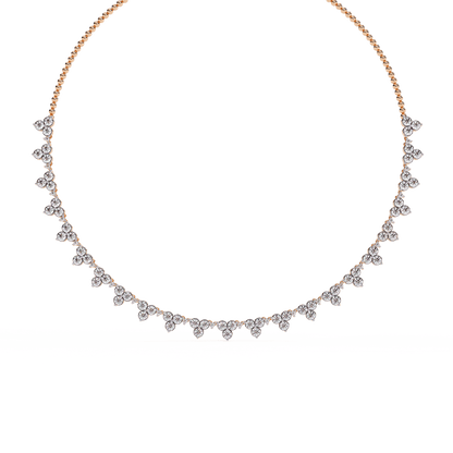 Delicate Floral Diamond Necklace