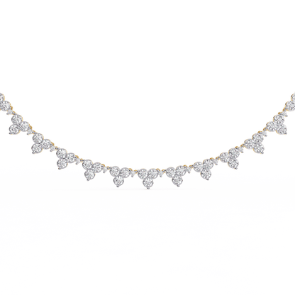 Delicate Floral Diamond Necklace