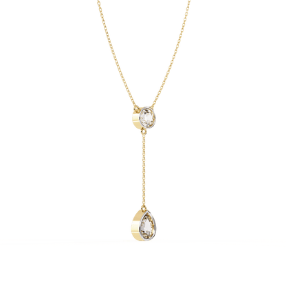 Pretty Dual Diamond Neckalce