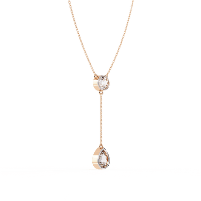 Pretty Dual Diamond Neckalce