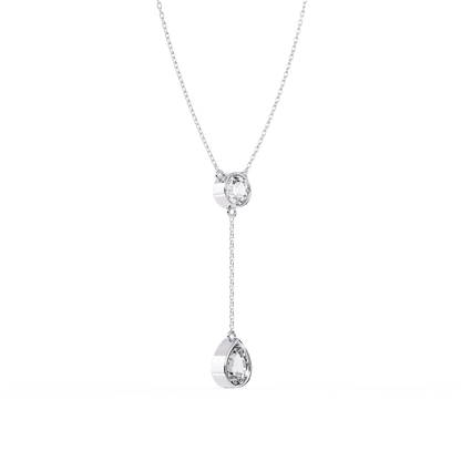 Pretty Dual Diamond Neckalce