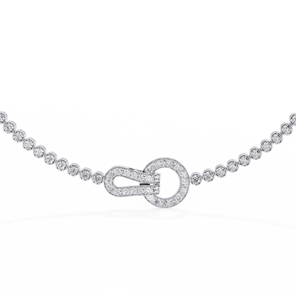 Tie a Knot Diamond Necklace