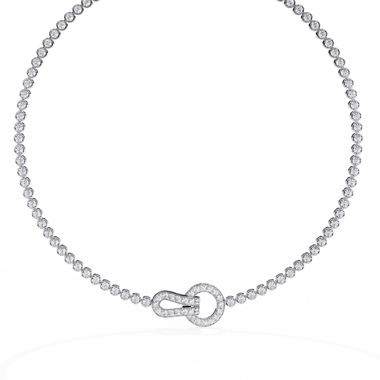 Tie a Knot Diamond Necklace
