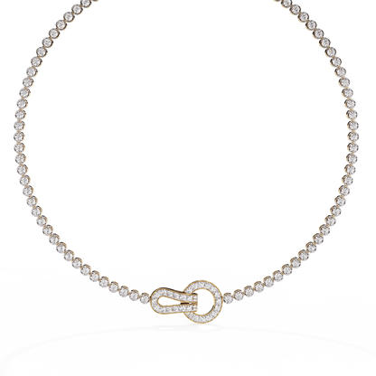 Tie a Knot Diamond Necklace