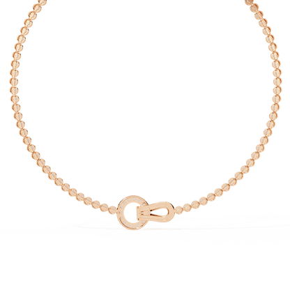 Tie a Knot Diamond Necklace