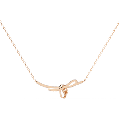 Bow Design Diamond Necklace