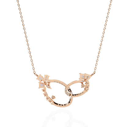 Loops Chain Stylish Diamond Necklace
