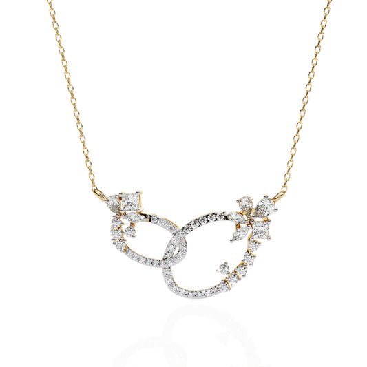 Loops Chain Stylish Diamond Necklace