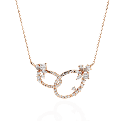 Loops Chain Stylish Diamond Necklace