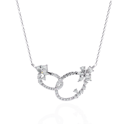 Loops Chain Stylish Diamond Necklace