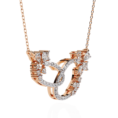 Loops Chain Stylish Diamond Necklace