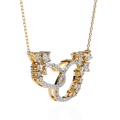 Loops Chain Stylish Diamond Necklace