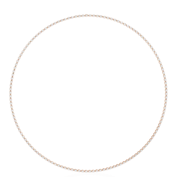 Stunning Oval Diamonds Party Necklace