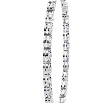 Stunning Oval Diamonds Party Necklace