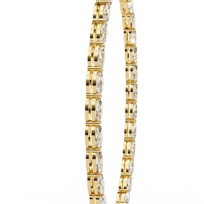 Stunning Oval Diamonds Party Necklace