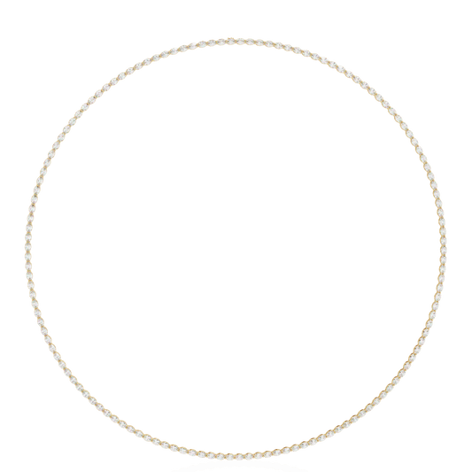 Stunning Oval Diamonds Party Necklace
