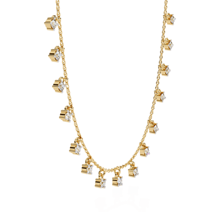 Diamond Charms Office Necklace