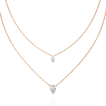 Baby Tear Drops Diamond Necklace