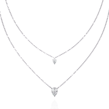 Baby Tear Drops Diamond Necklace