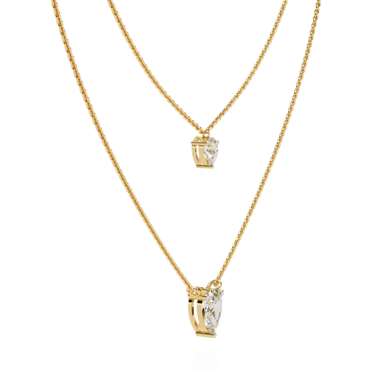 Baby Tear Drops Diamond Necklace