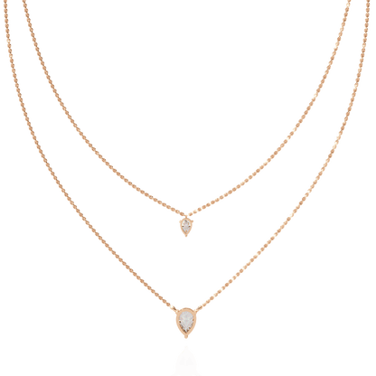 Baby Tear Drops Diamond Necklace