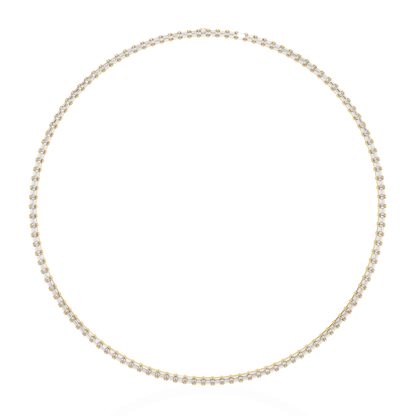 Queens Emerald Cut Diamond Necklace
