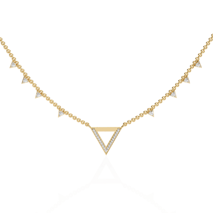 Triangles Triumph Diamond Necklace