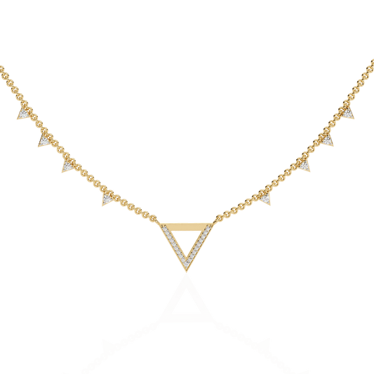 Triangles Triumph Diamond Necklace