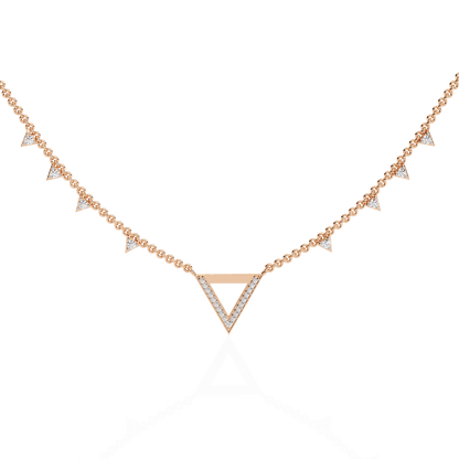 Triangles Triumph Diamond Necklace