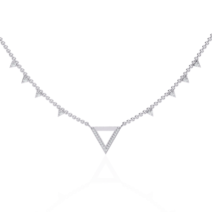 Triangles Triumph Diamond Necklace