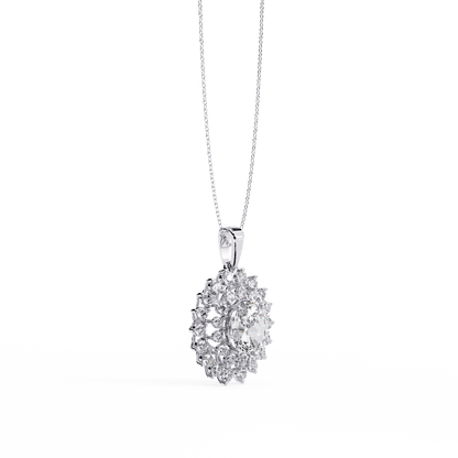 Maricci Oval Solitaire Necklace