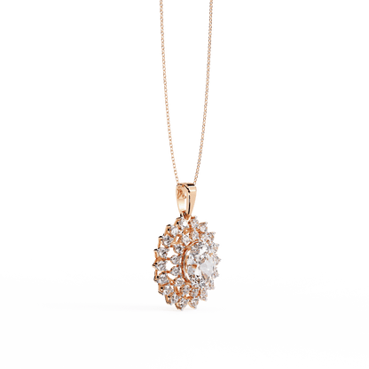 Maricci Oval Solitaire Necklace