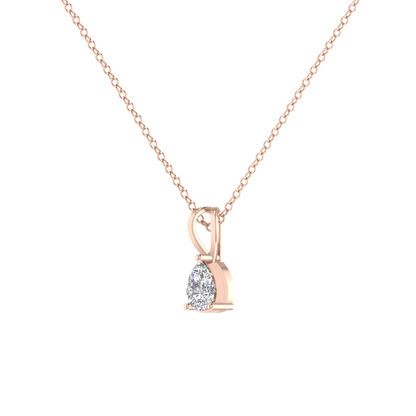 0.5 Carat Pear Shaped Everyday Solitaire Pendant
