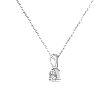 0.5 Carat Pear Shaped Everyday Solitaire Pendant