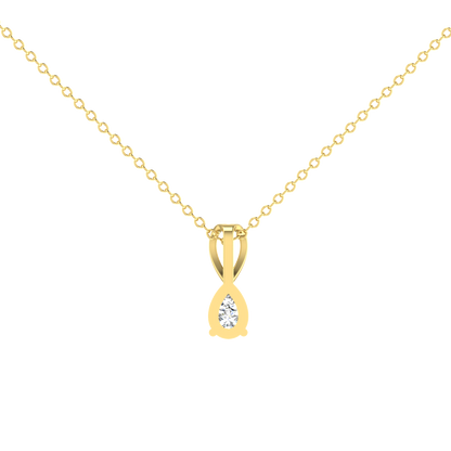 0.5 Carat Pear Shaped Everyday Solitaire Pendant