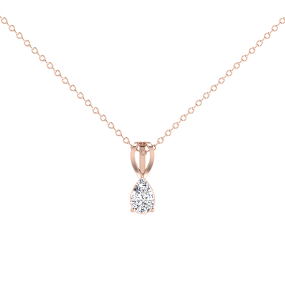 0.5 Carat Pear Shaped Everyday Solitaire Pendant