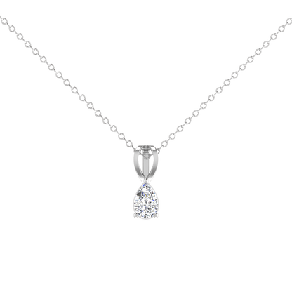 0.5 Carat Pear Shaped Everyday Solitaire Pendant