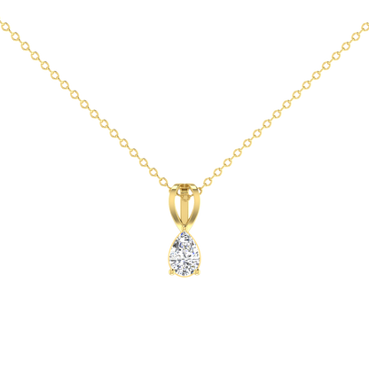 0.5 Carat Pear Shaped Everyday Solitaire Pendant